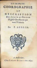 La Saincte Chorographie Ov Description Des Lievx ov Reside