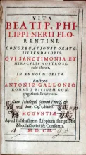Vita Beati P. Philippi Nerii Florentini