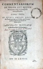 Commentariorvm De Regno Avt Qvovis Principatu...