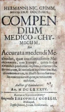 Compendium Medico-Chymicum, Seu Accurata medendi Methodus