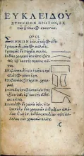 Elementorum liber primus. Heronis Alexandrini vocabula geometrica