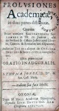 Prolvsiones Academicae, in duas partes distributae...