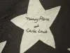 Gamma Phi Beta Banner closeup of handstitched star